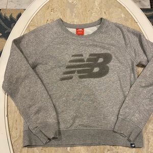 New Balance Women's Heather Gray Logo Sweatshirt